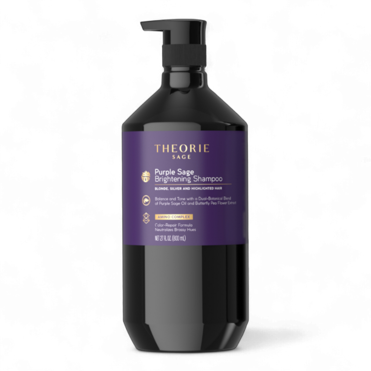Purple Sage Shampoo Bottle 800mL