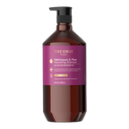 Theorie Helichrysum & Plum Nourishing Shampoo bottle with purple label on a white background