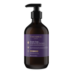 Theorie Purple Sage Brightening Shampoo bottle on a white background